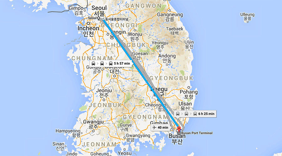 Map of Korea