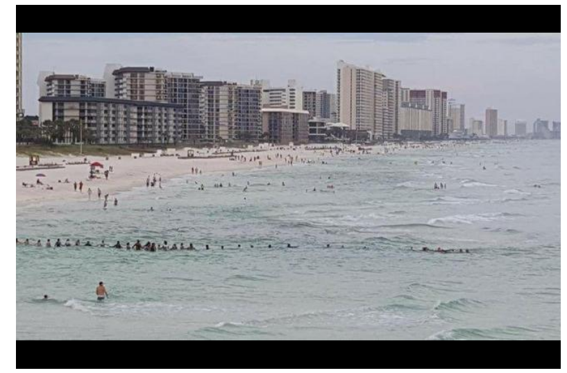 Click to enlarge human chain rescues drowning family florida beach