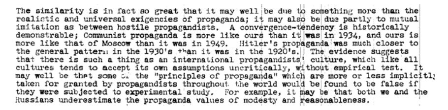 CIA’s 1951 listicle comparing U.S and Soviet Propaganda