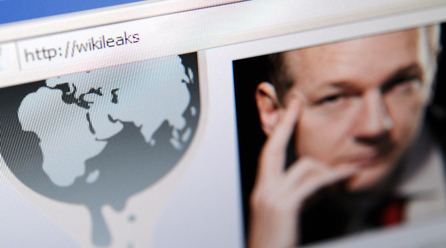Click to enlarge WikiLeaks and Assange screen