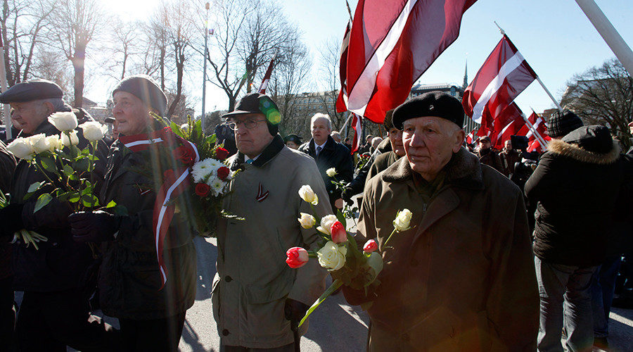 Latvian Waffen-SS Legionnaires Riga Russia