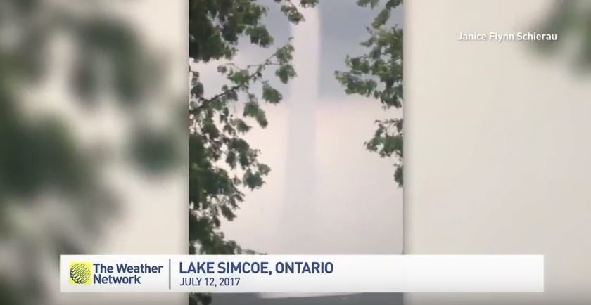 Ontario waterspout