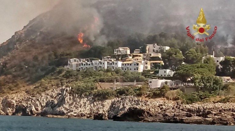 Sicily wildfire