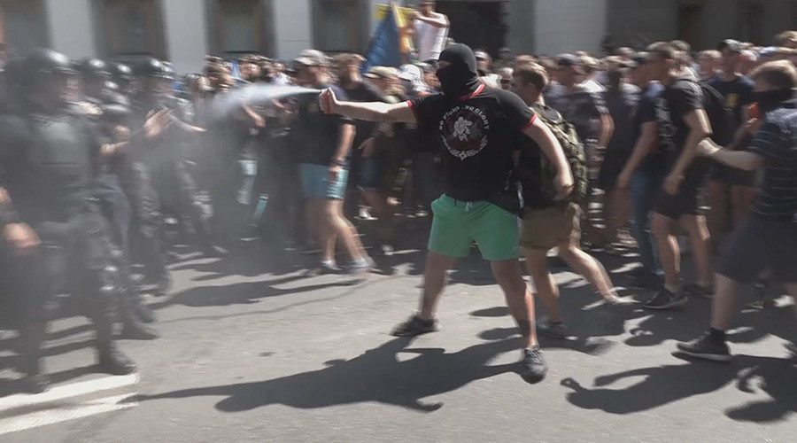 Ukraine's nationalist movement protesters