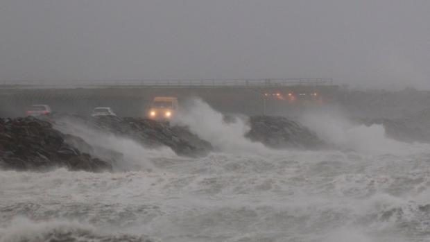 Raging seas at Wellington's Lyall Bay