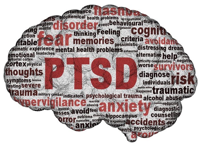 Click to enlarge PTSD's effect on the brain