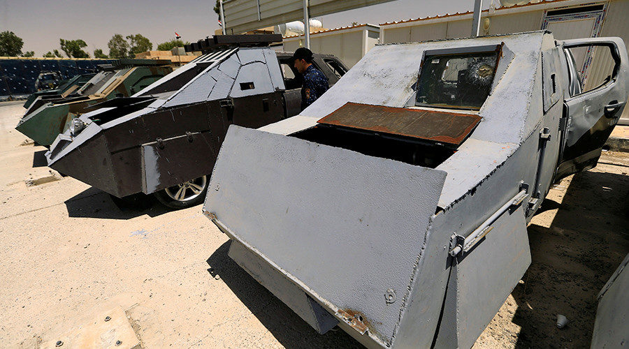 Click to enlarge Seized ISIS combat vehicles