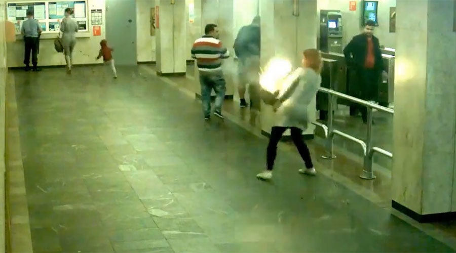 woman's purse on fire