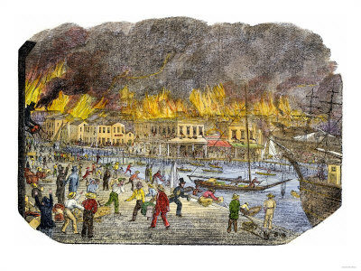 Click to enlarge 1863 San Francisco Fire