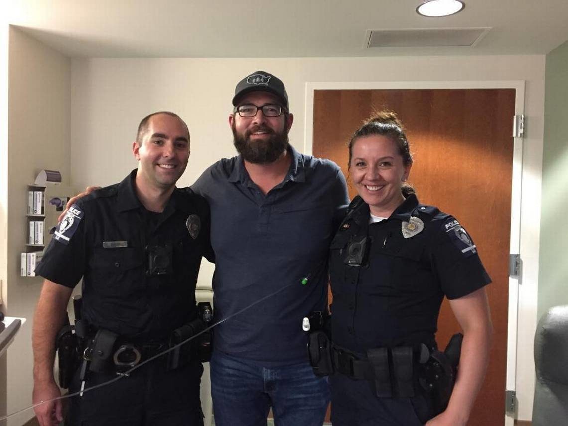 Click to enlarge Charlotte officers save John Ogburn