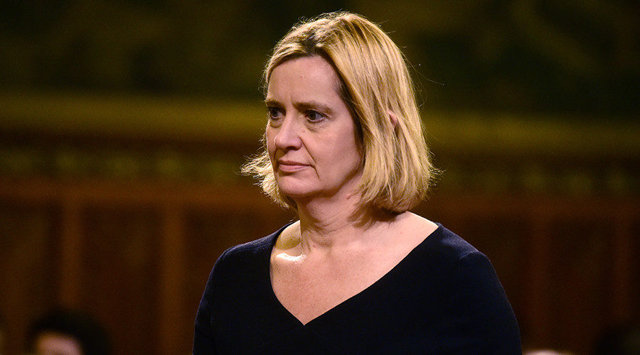 Britain's Home Secretary Amber Rudd