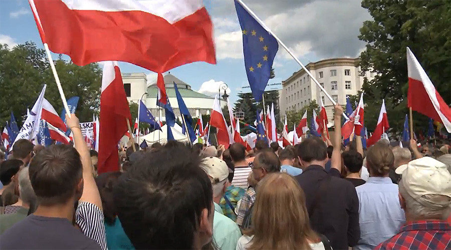 warsaw protest