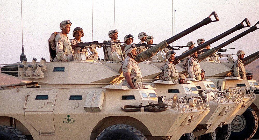 Click to enlarge Saudi armored vehicles
