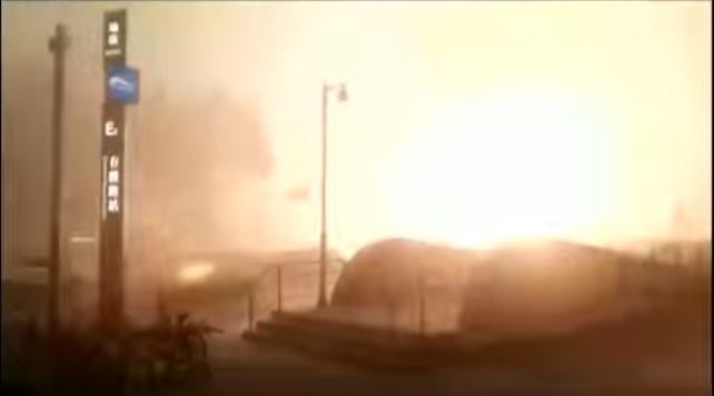 China storms