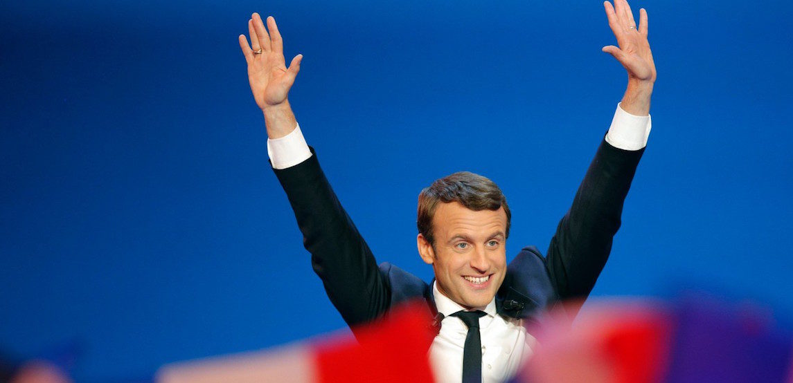 Click to enlarge Emmanuel Macron