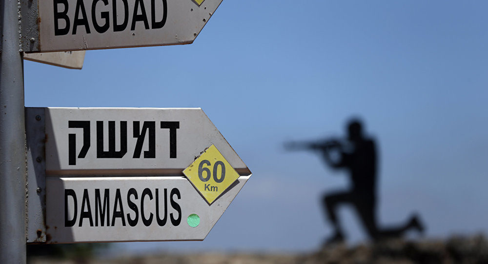 Israeli army post in Golan Heights