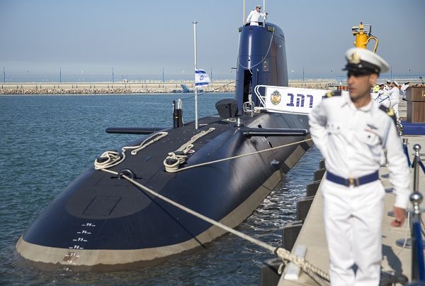 Click to enlarge German-made INS Rahav, the fifth Israeli Navy submarine