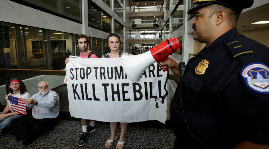 Click to enlarge Healthcare activists