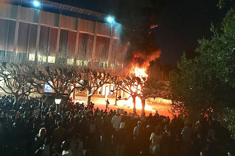 Berkley protest violent