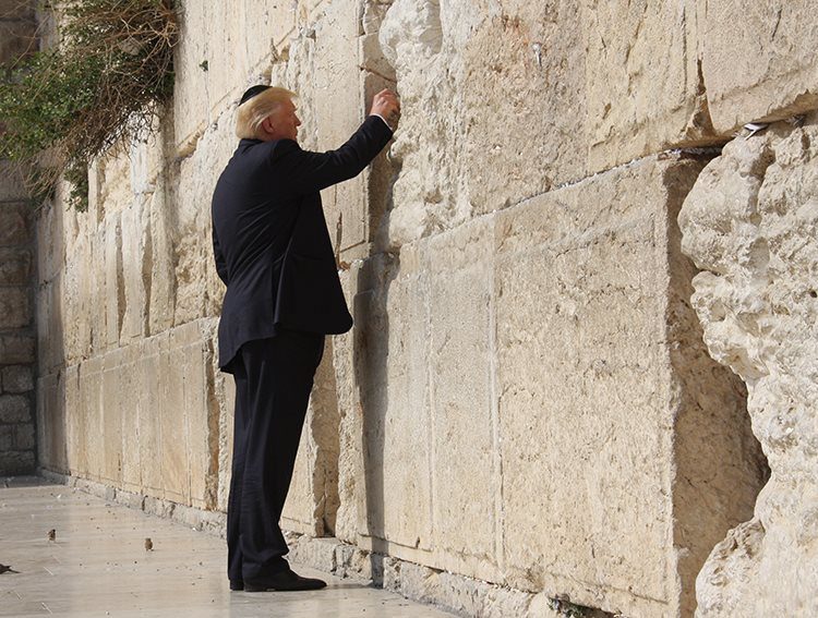 trump western wall jerusalem