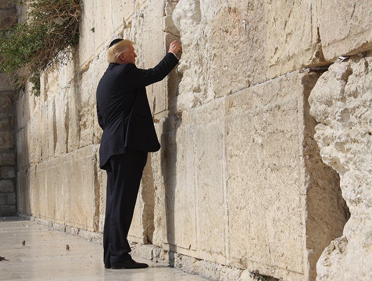 Click to enlarge trump western wall jerusalem