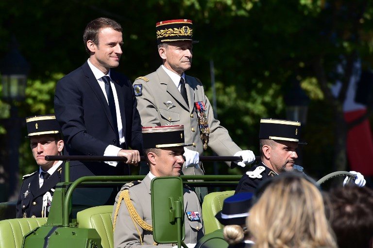 Emmanuel Macron and General Pierre De Villiers