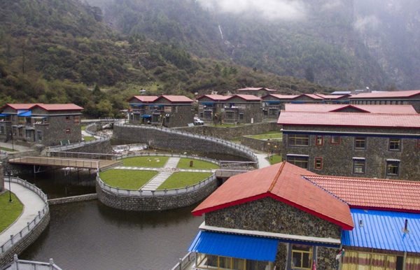 A village in Shannan City, Tibet Autonomous Region, China