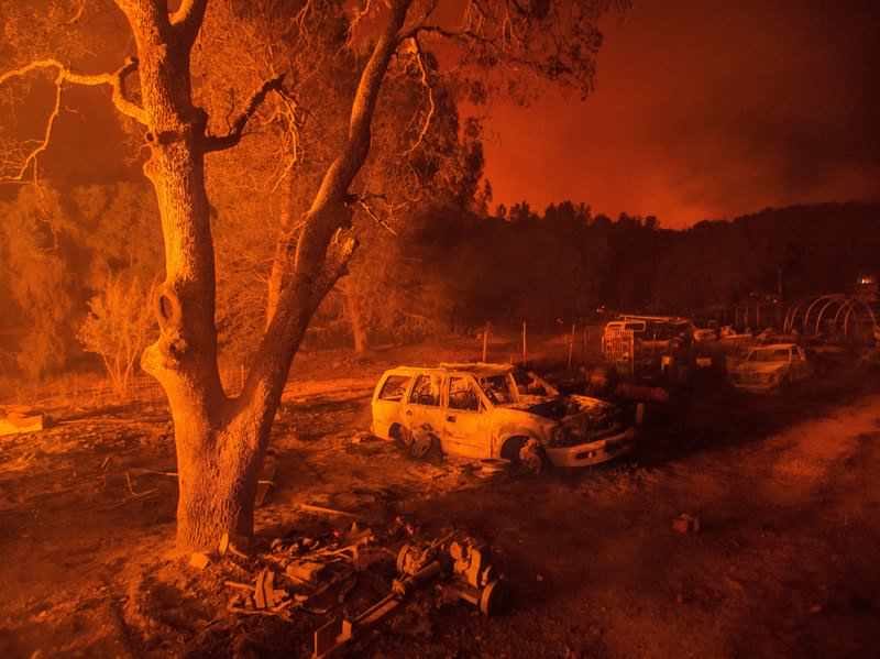 Click to enlarge Mariposa wildfire