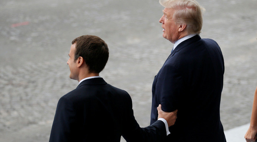 Click to enlarge macron trump