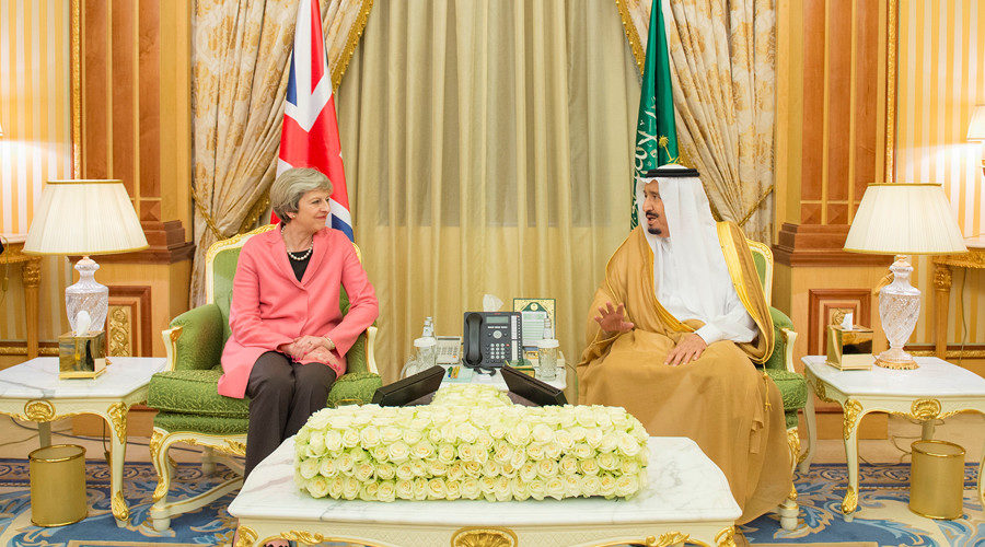 Click to enlarge Theresa May Al Saud UK Saudi Arabia