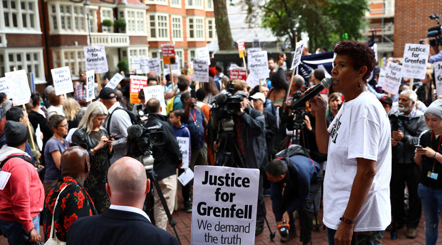 Protests Kensington Chelsea meeting Grenfell