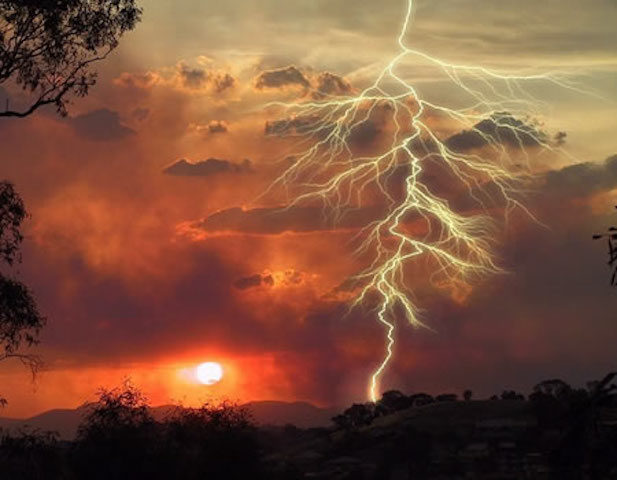 Strange lightning in Nigeria