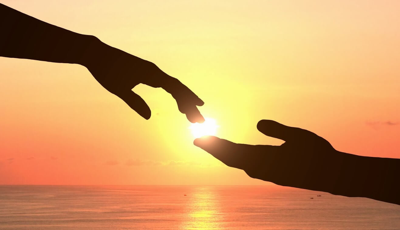 Click to enlarge helping hand, helping others