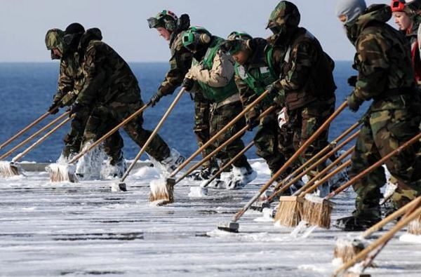 Click to enlarge ship scrubbing