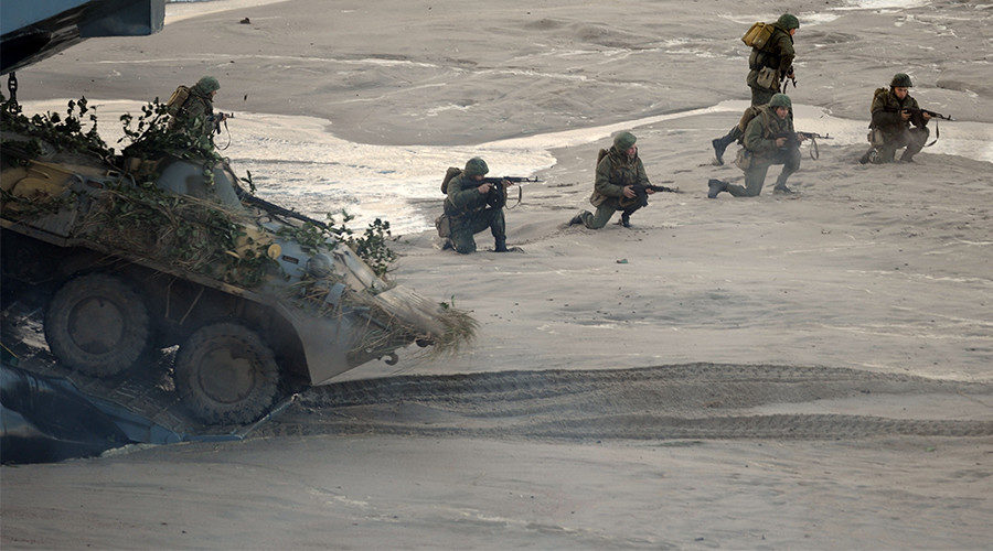 Participants of the West 2013 Russian-Belorussian military exercise
