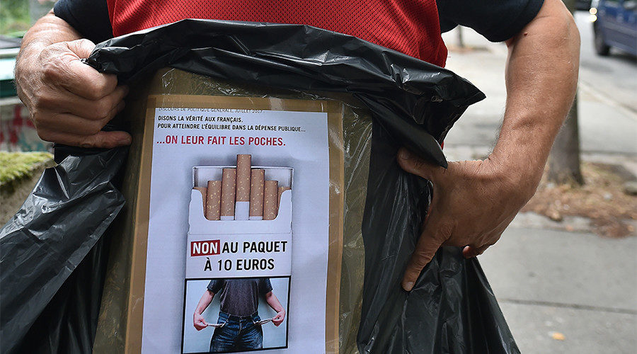 french tobacco protest