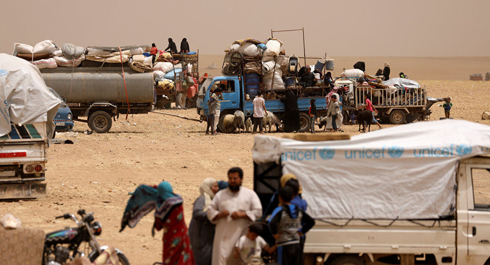 Raqqa refugees