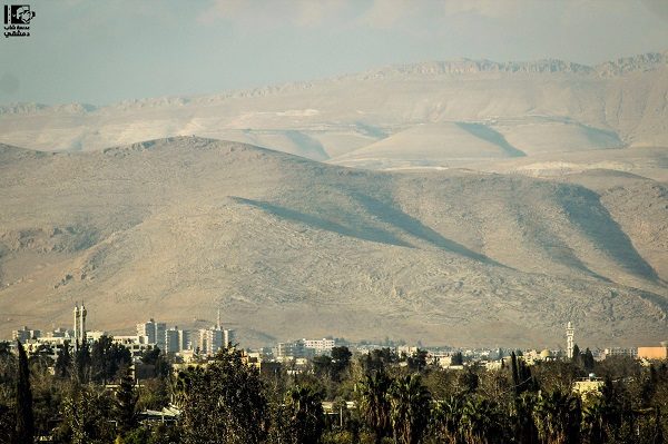 Syrian border mountains