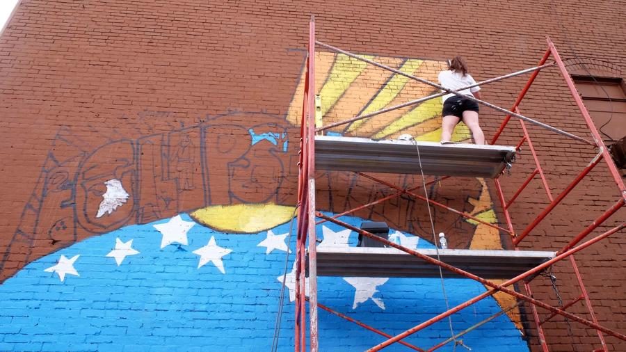 Click to enlarge mural painting