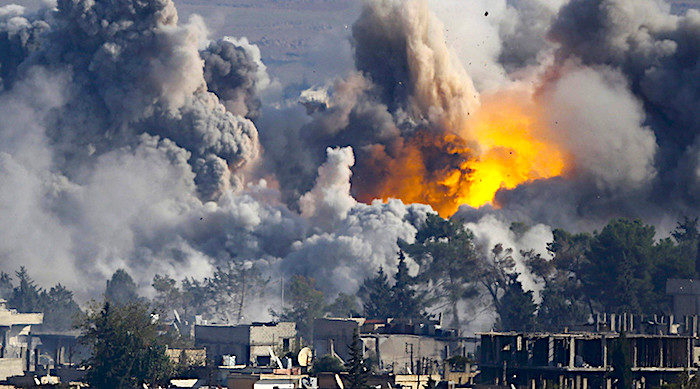 Click to enlarge Kobani strike