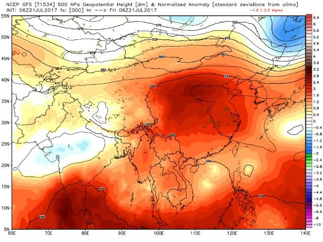 China heat dome