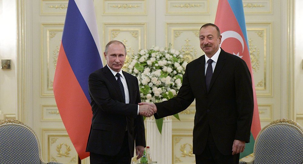 Click to enlarge Vladimir Putin and Ilham Aliyev