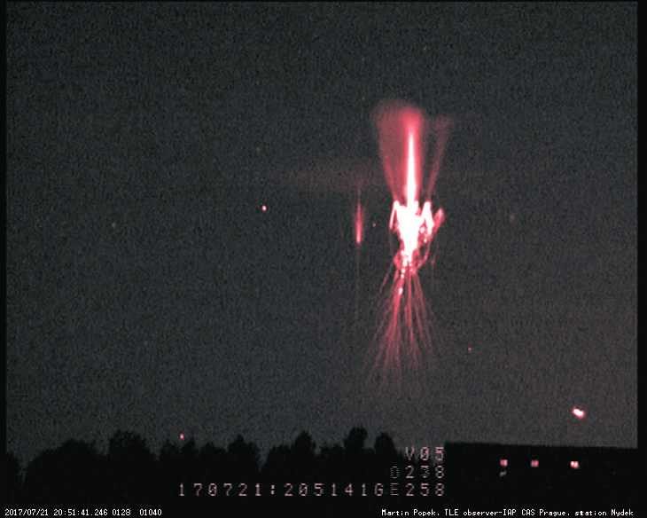 Red sprites over Austria