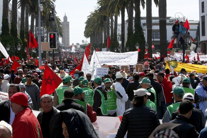 Moroccan protesters