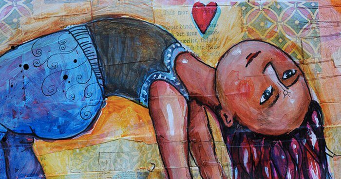 yoga mural