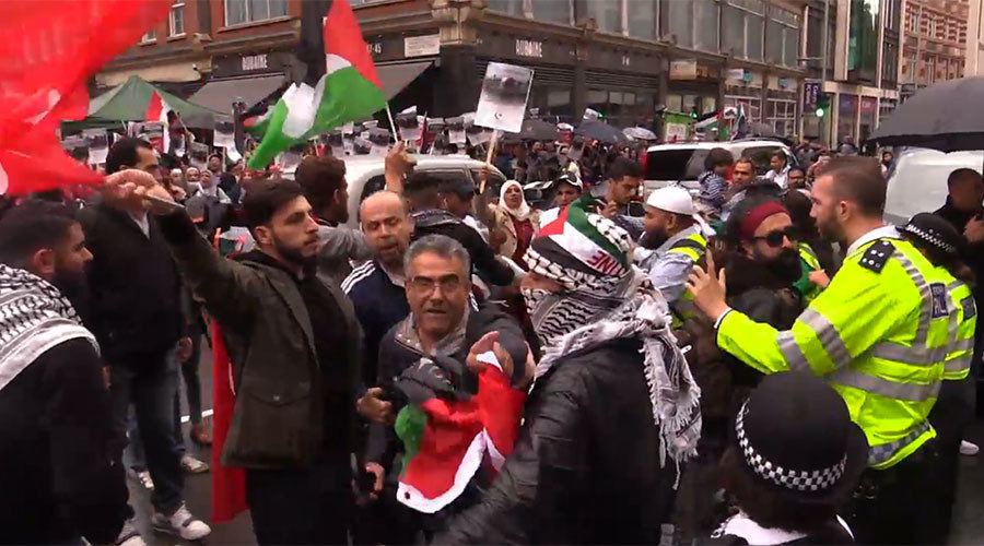 Click to enlarge london israel protest palestinians