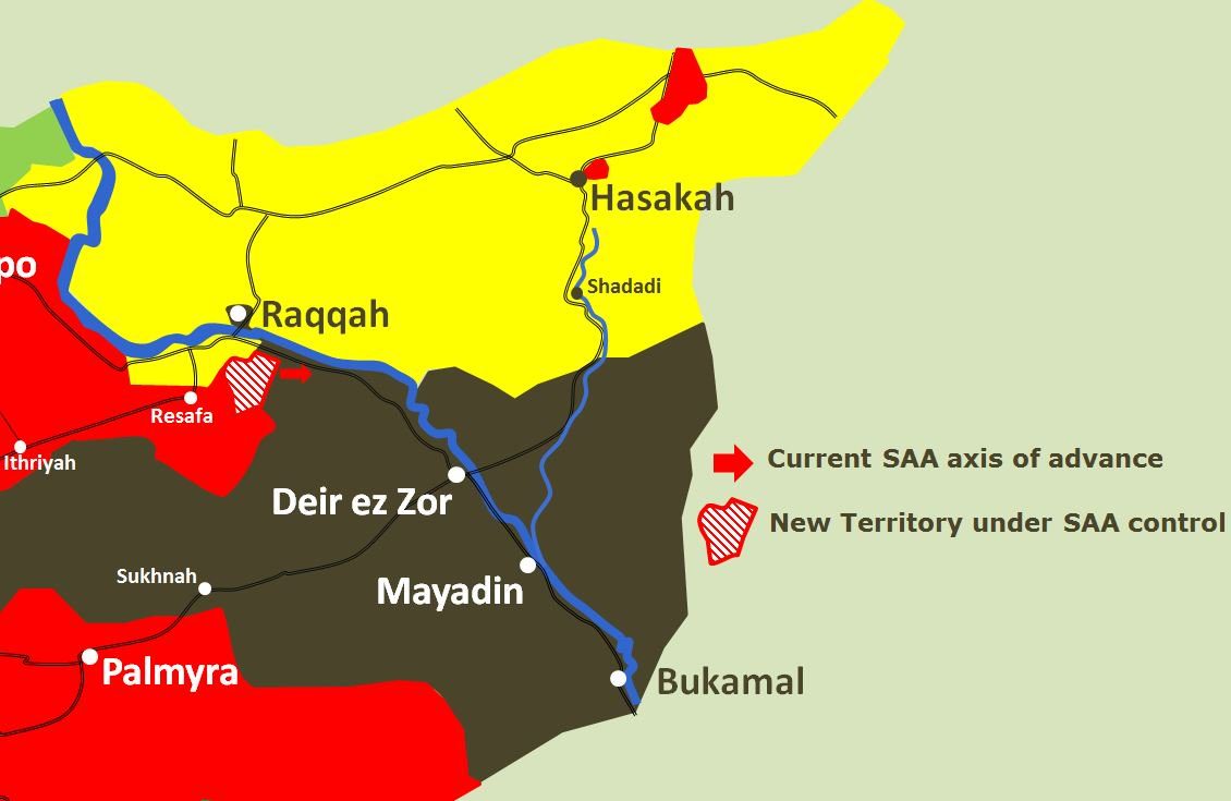 Click to enlarge Raqqa battle map 7/23/17