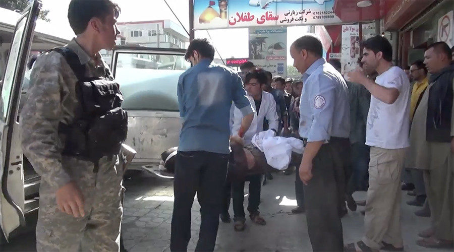 Click to enlarge suicide attack victimes in Kabul