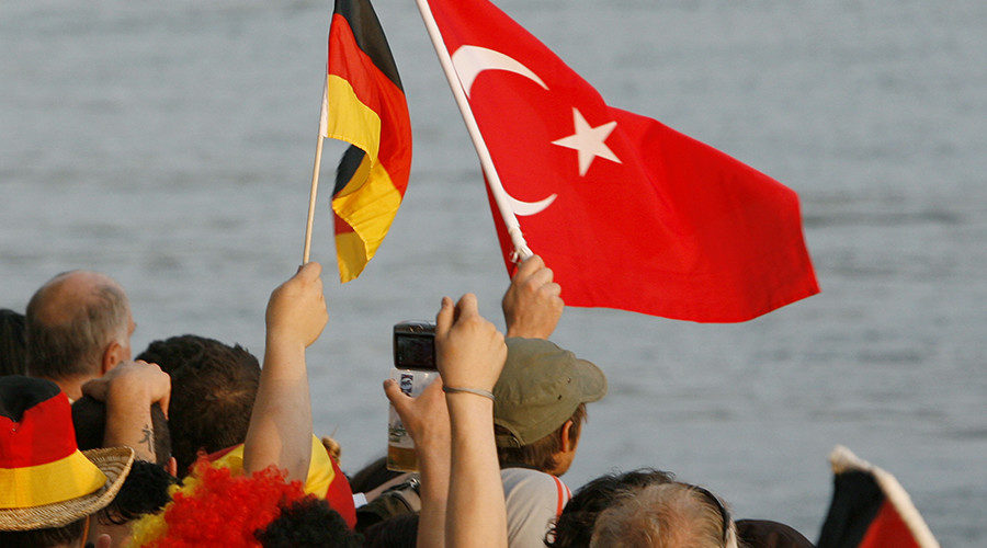 German and Turkish flags