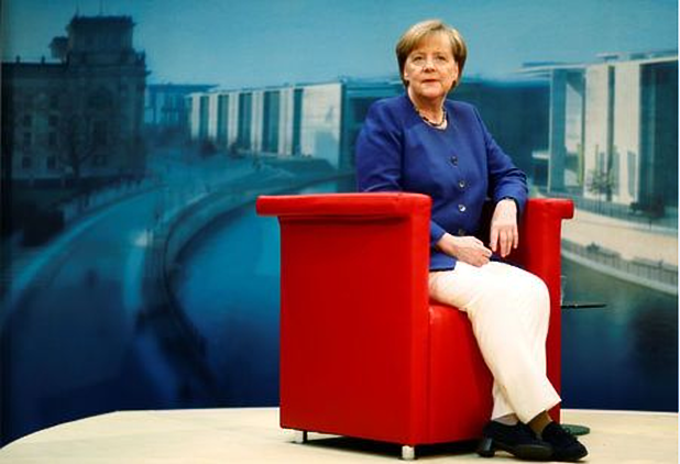 Click to enlarge German Chancellor Angela Merkel